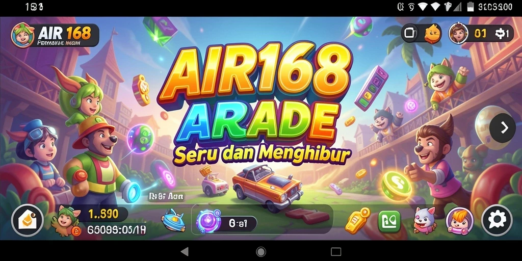 Screenshot gameplay AIR168 menampilkan keseruan permainan Arcade.