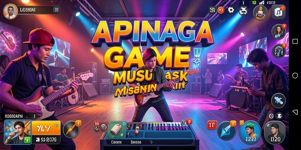 Tampilan gameplay <strong>APINAGA</strong> yang penuh warna dan interaktif.