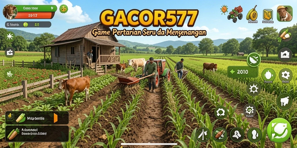 Gameplay seru GACOR577 dengan kegiatan bertani yang menyenangkan.