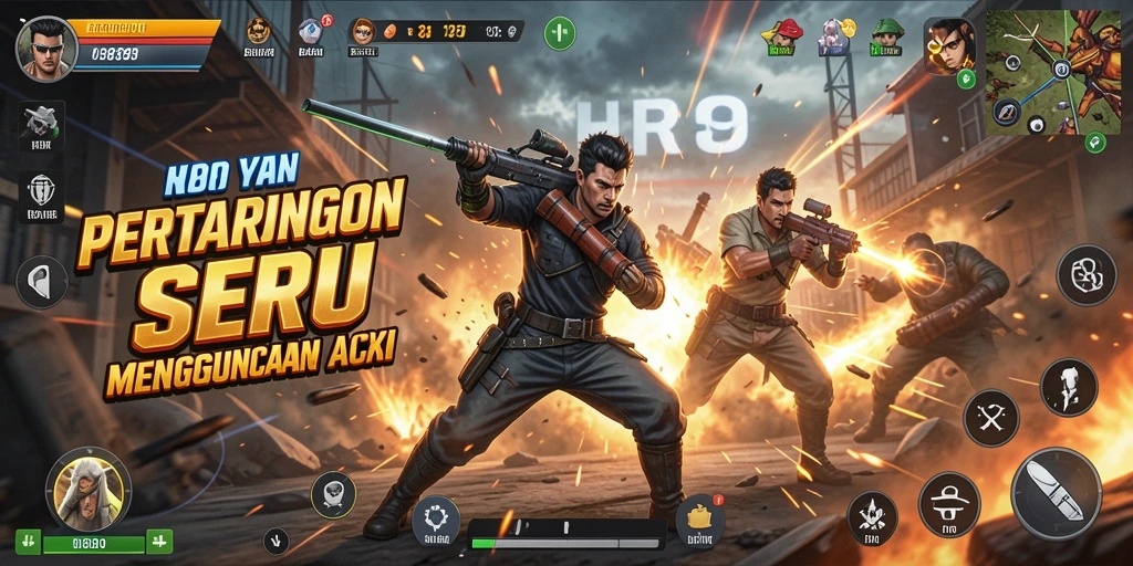 Tampilan screenshot dari gameplay seru di HR89 dengan pertarungan yang mengesankan.