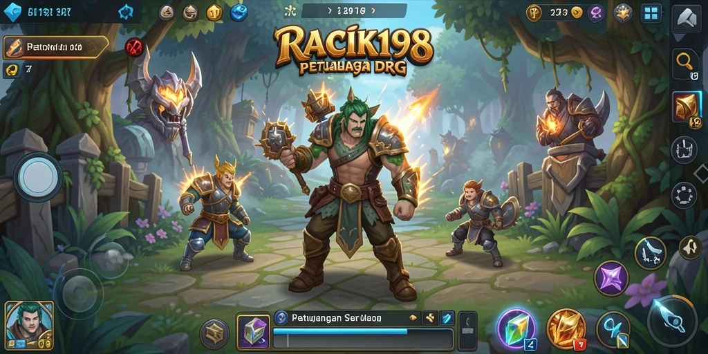 Tampilan gameplay menarik dari <strong>RACIK198</strong> yang memukau.