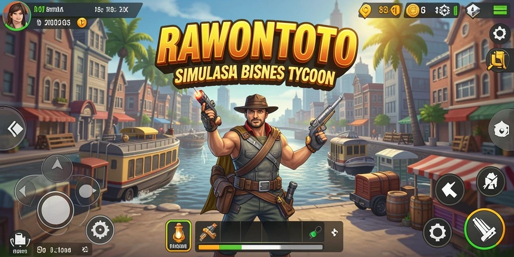 Tampilan gameplay menarik dengan berbagai jenis bisnis yang dikelola.