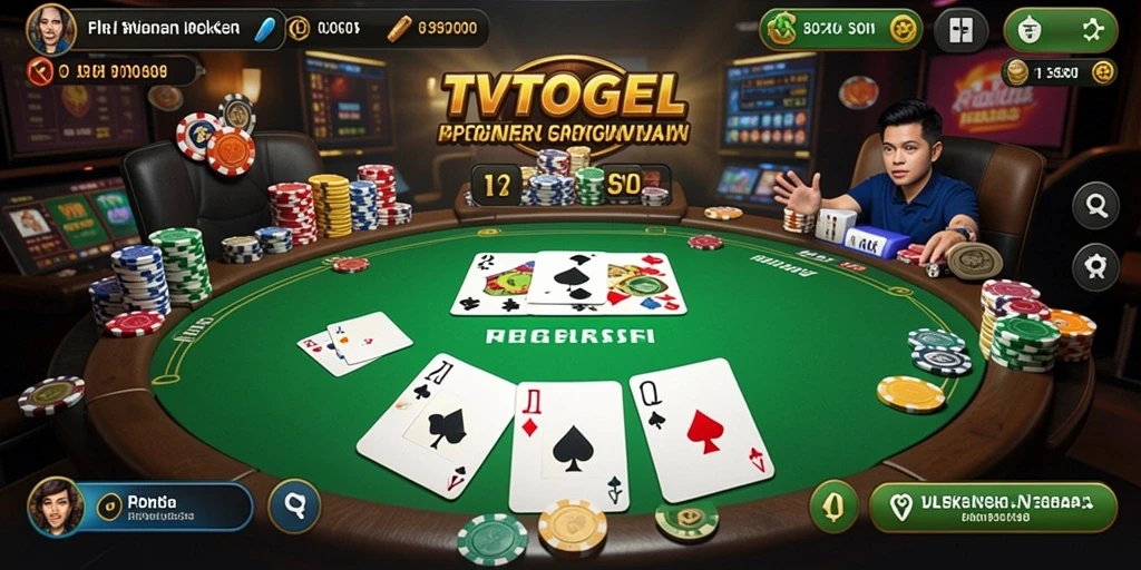 Tampilan gameplay seru di TVTOGEL dengan aksi Poker mendebarkan.
